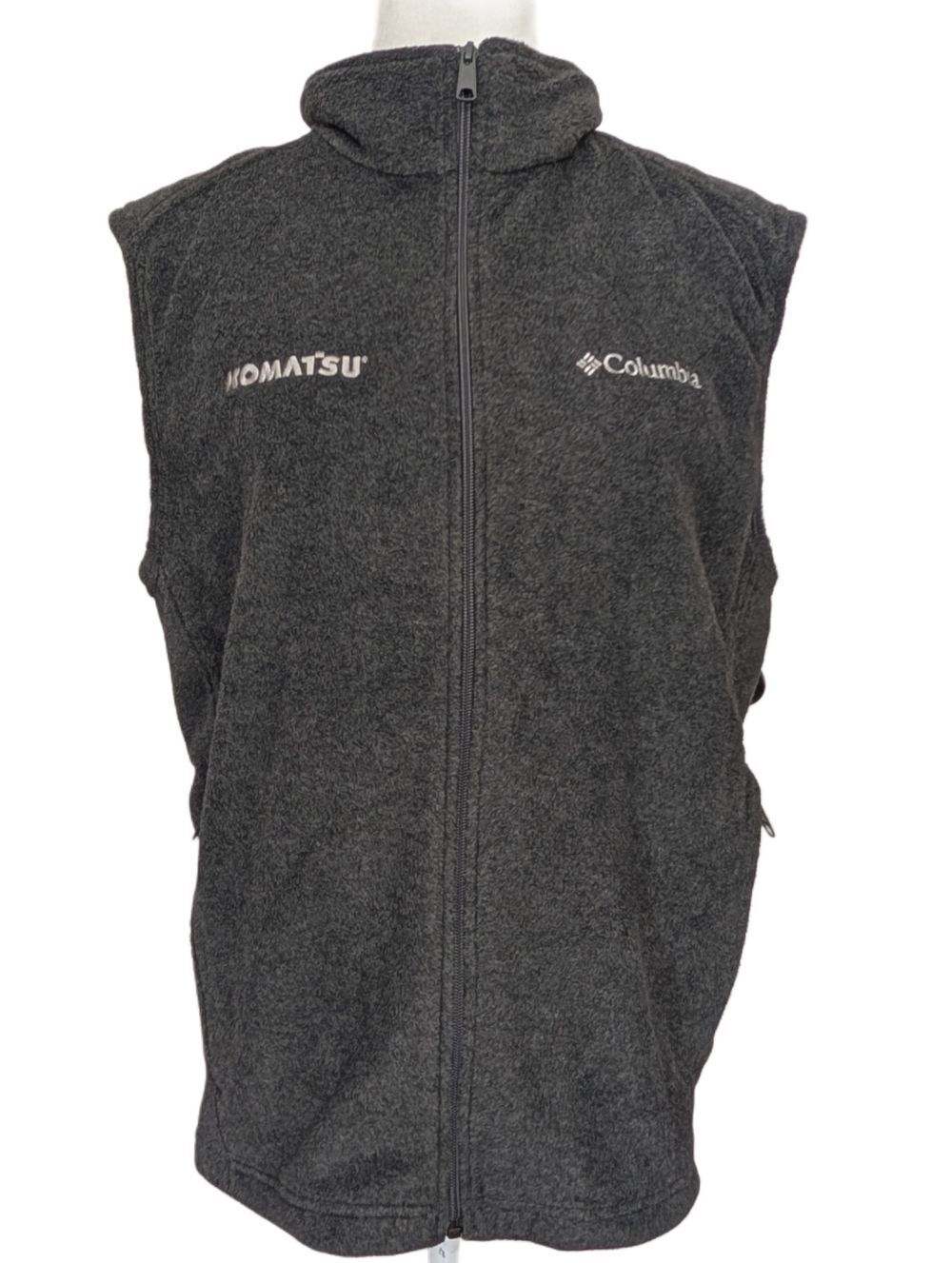 Columbia Mens Dark Gray Fleece Steens Mountain Zip Up Vest Size Medium - Picture 4 of 9